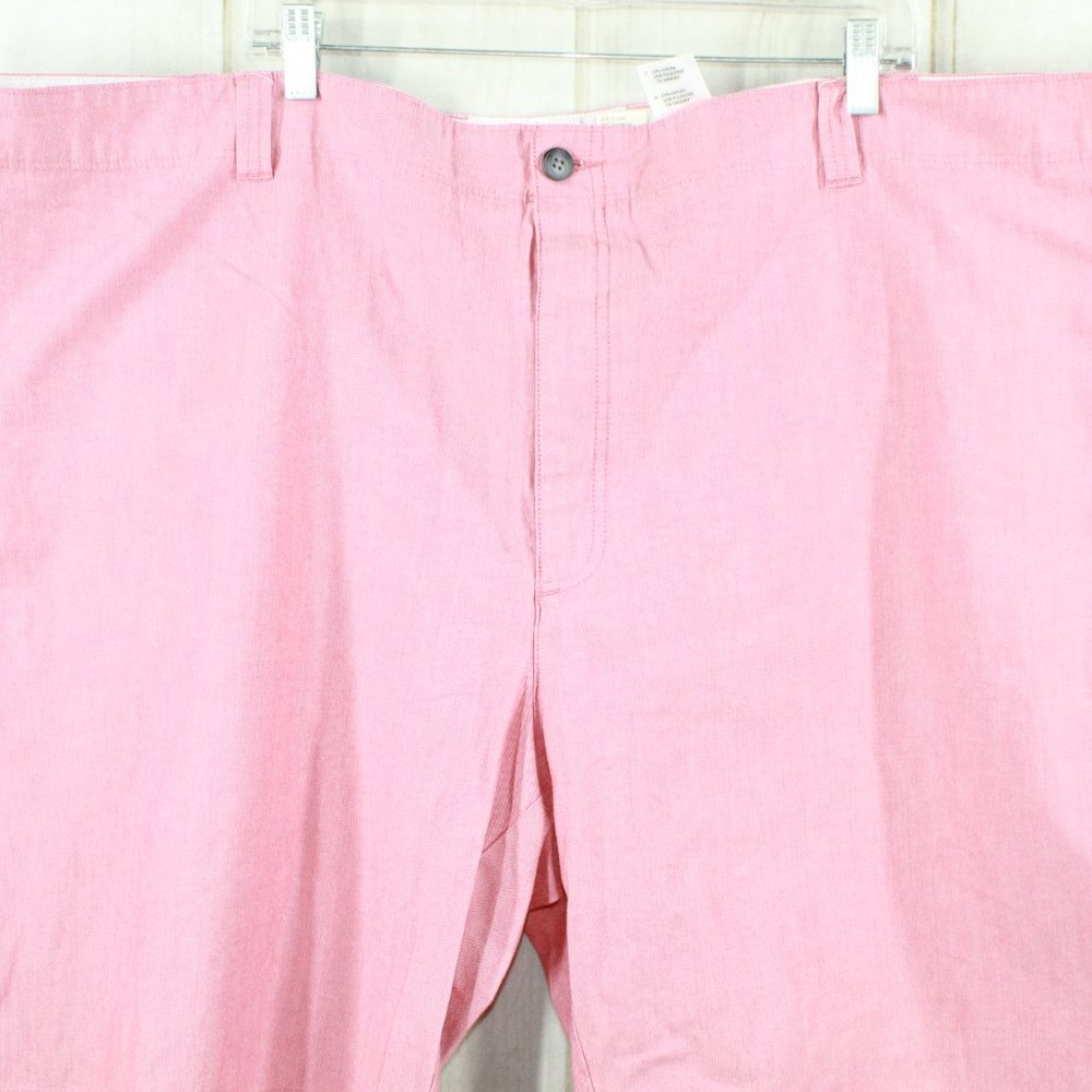 True Nation Plus Size Pink Salmon Cotton Flat-Front Pocket Short Size 56 - Picture 2 of 8
